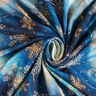 French Terry Snowflakes Milky Way | Glitzerpüppi – indigo/antique gold,  thumbnail number 3