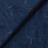 Tendril embroidery stretch gabardine – navy blue,  thumbnail number 4