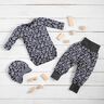 Cotton Jersey Sweet Little Flowers with Hearts – navy blue,  thumbnail number 6