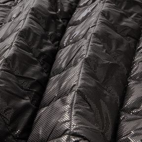 Quilted Fabric subtle sheen diamonds – black, 