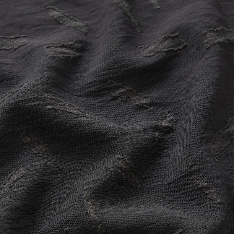 Striped jacquard dobby – black,  image number 2