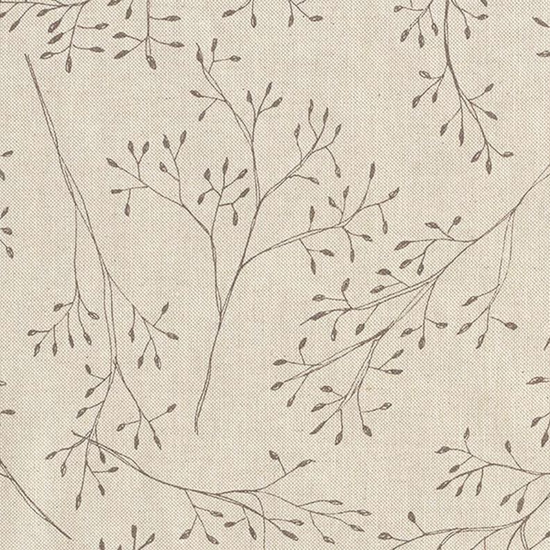 Decorative fabric half Panama delicate branches – natural,  image number 6