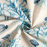 Decor Fabric Panama coral reef – light beige/turquoise,  thumbnail number 3