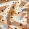 Cotton Poplin Bear heads and rainbows Digital Print – beige,  thumbnail number 2