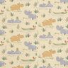 Cotton Poplin bathing fun for jungle animals – pastel green,  thumbnail number 1