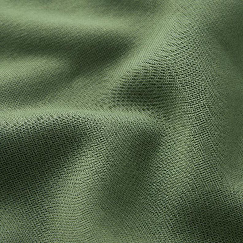 Brushed Sweatshirt Fabric – olive,  image number 3