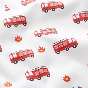Cotton Poplin fire brigade – white, 