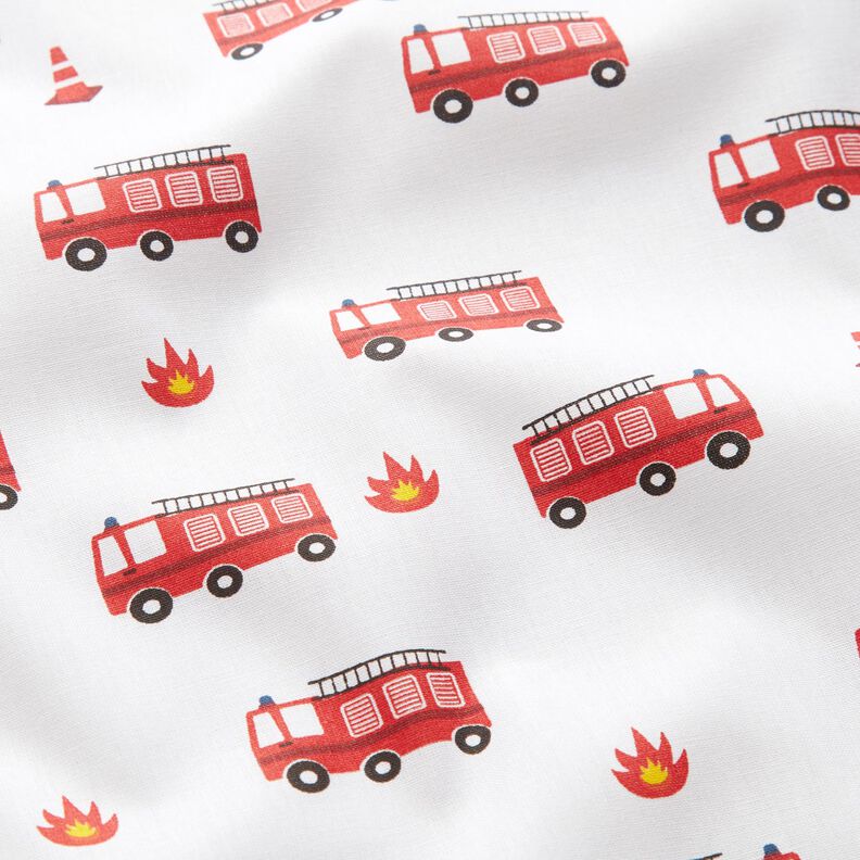 Cotton Poplin fire brigade – white,  image number 2