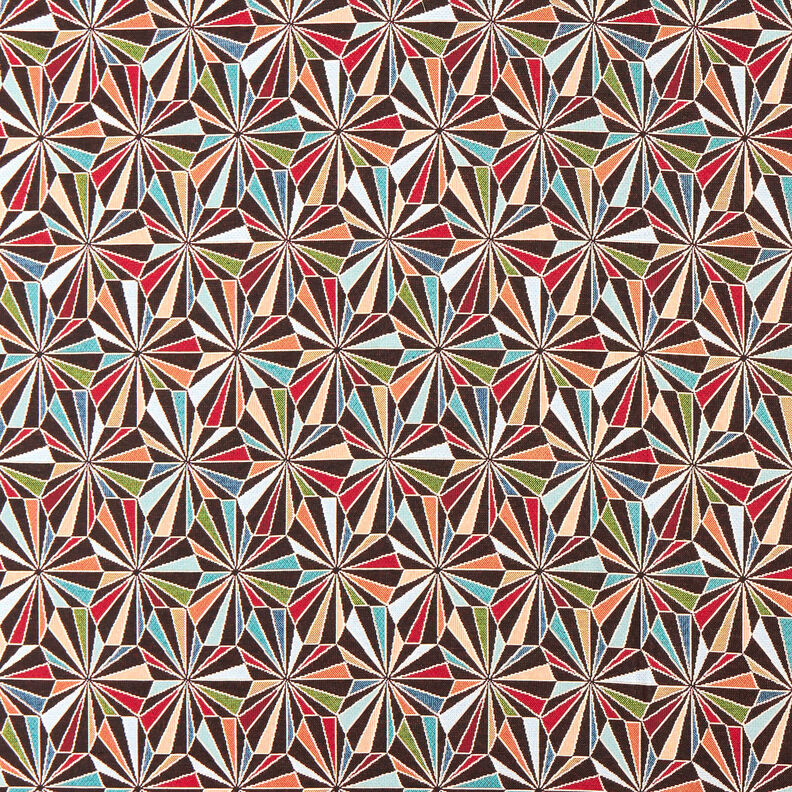 Decor Fabric Tapestry Fabric diamonds – black/green,  image number 1