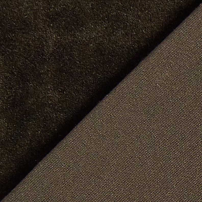 Stretch Velvet Nicky Velours – dark brown,  image number 3