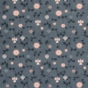 Cotton Poplin Scandi tree decorations – slate grey, 