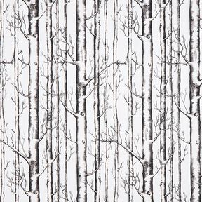 Decor Fabric Half Panama tree trunks – offwhite, 