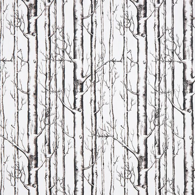Decor Fabric Half Panama tree trunks – offwhite,  image number 1