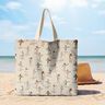Decor Fabric Half Panama surfer – eucalyptus/natural,  thumbnail number 9