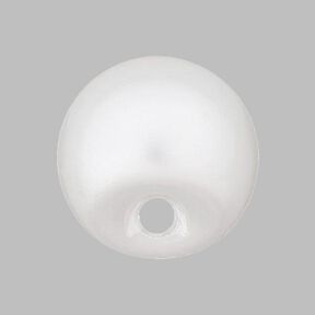 Shiny Poly Pearl Button - white, 