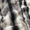 abstract stripes faux fur – offwhite/midnight blue,  thumbnail number 2