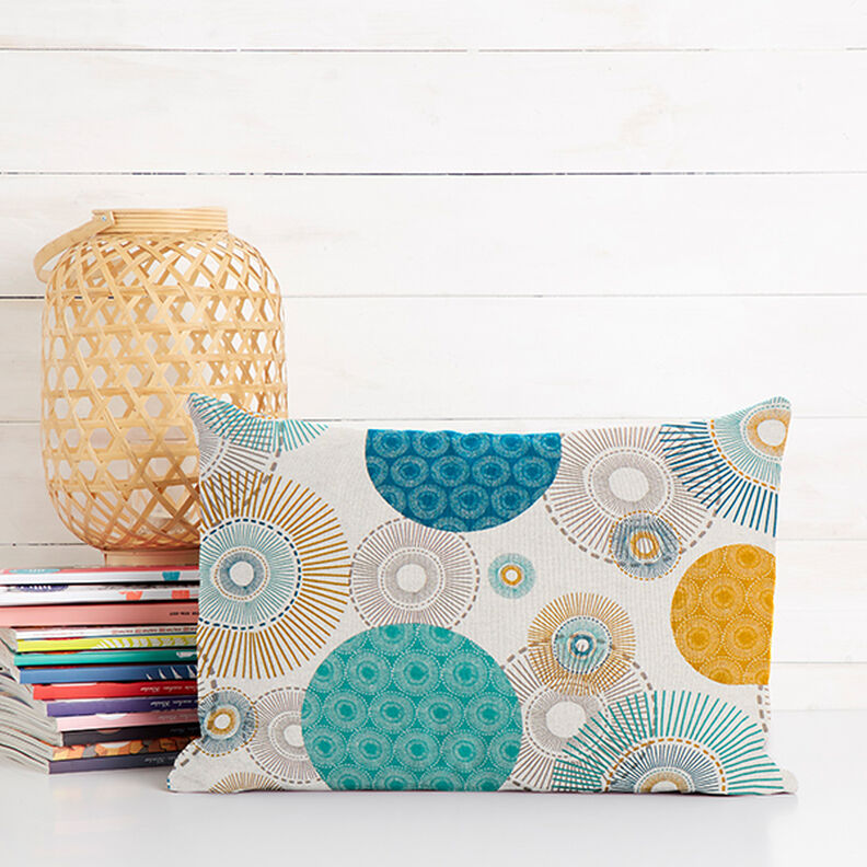 Half Panama Decor Fabric Circles – blue, image number 5
