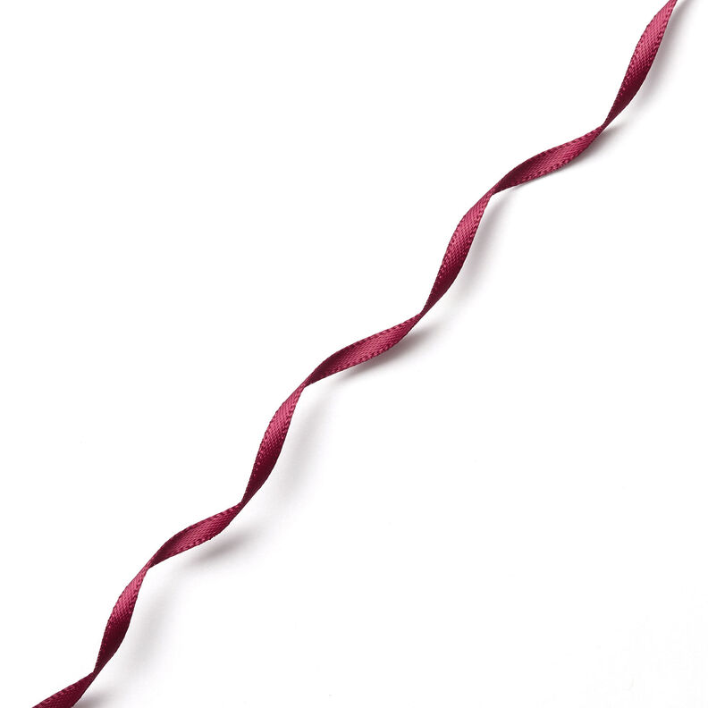 Satin Ribbon [3 mm] – burgundy,  image number 2