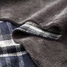 Coat fabric with checked fur backing – midnight blue/slate grey,  thumbnail number 5