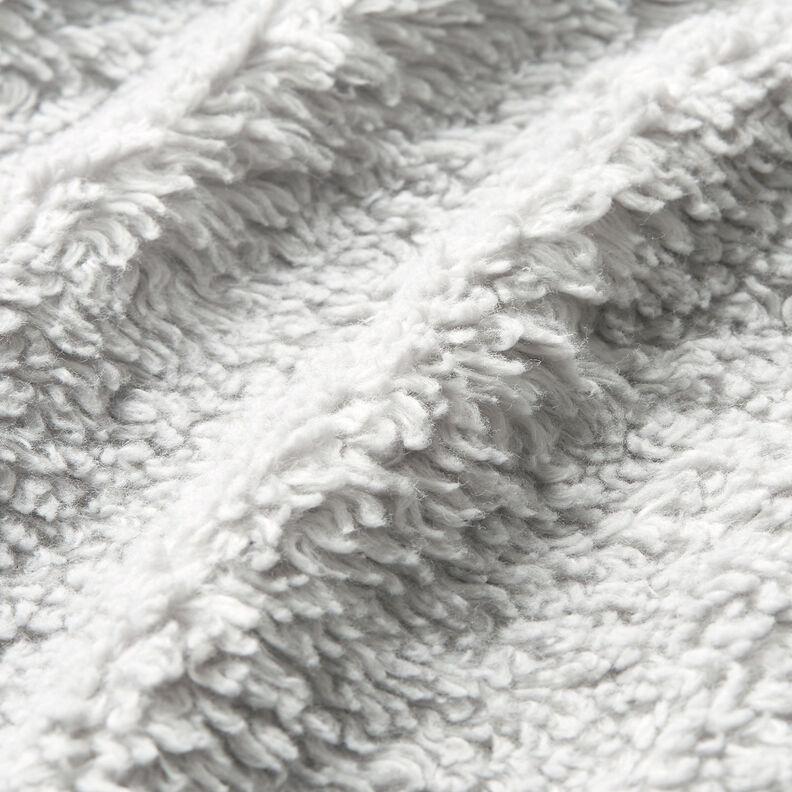 Plain sherpa Cotton Blend Plain – silver grey, image number 2
