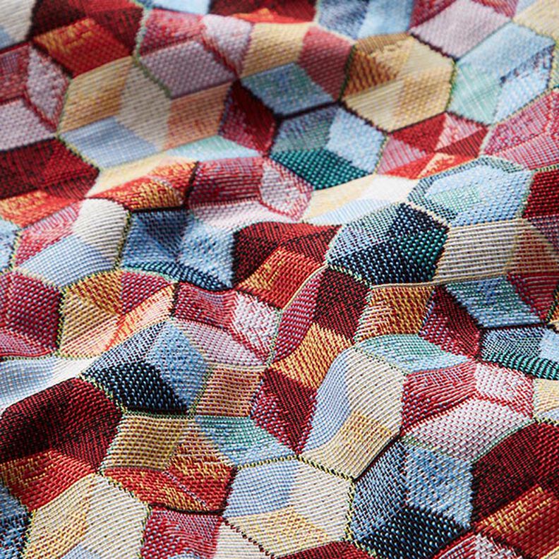 Decor Fabric Tapestry Fabric Colourful Hexagons,  image number 2