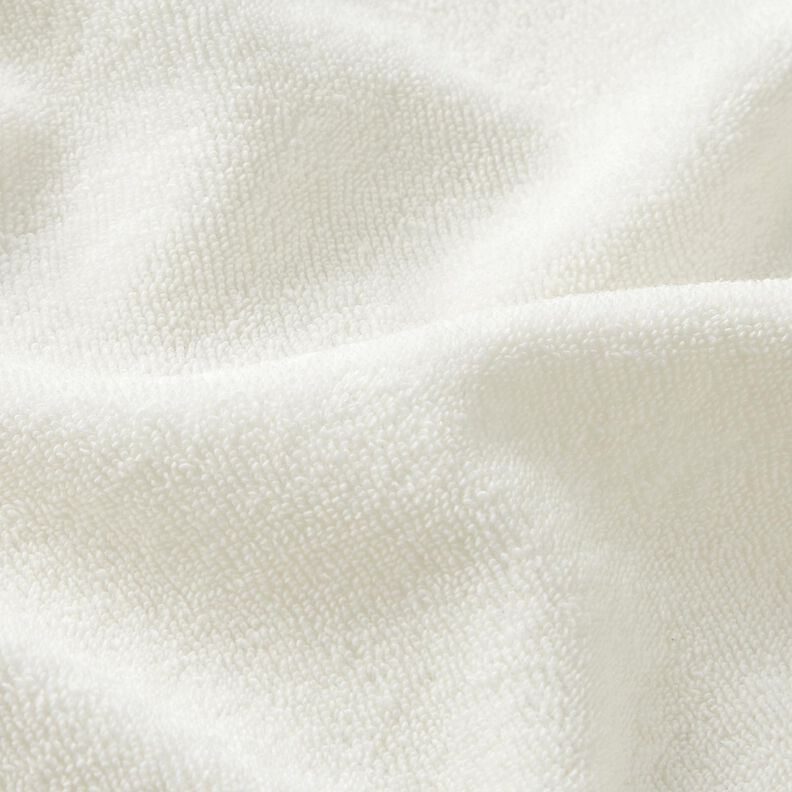 Towelling Fabric Stretch Plain – ivory,  image number 2