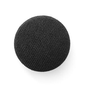 Covered button, Classic Poly – black, 