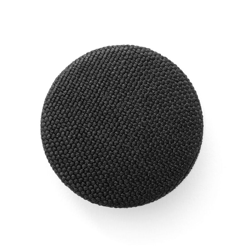 Covered button, Classic Poly – black,  image number 1