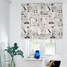 Decor Fabric Half Panama Retro newspaper – white/black,  thumbnail number 5