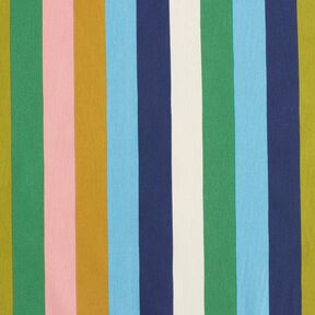 Cotton Poplin Stripes – blue/green, 
