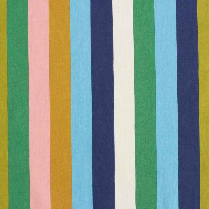 Cotton Poplin Stripes – blue/green,  image number 1