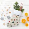 Decor Fabric Half Panama Christmas decoration mix – natural/red,  thumbnail number 8