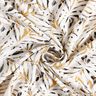 viscose fabric summer palm fronds – white/mustard,  thumbnail number 3