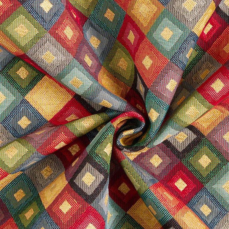 Decor Fabric Tapestry Fabric colourful lurex diamonds,  image number 4