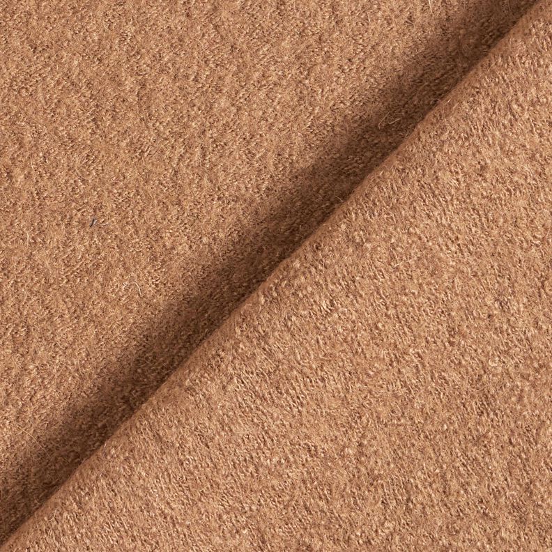 Lightweight viscose and wool blend knitted fabric – mocca,  image number 3