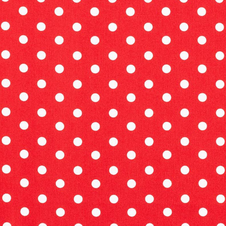 Cotton Poplin Large Dots – red/white,  image number 1