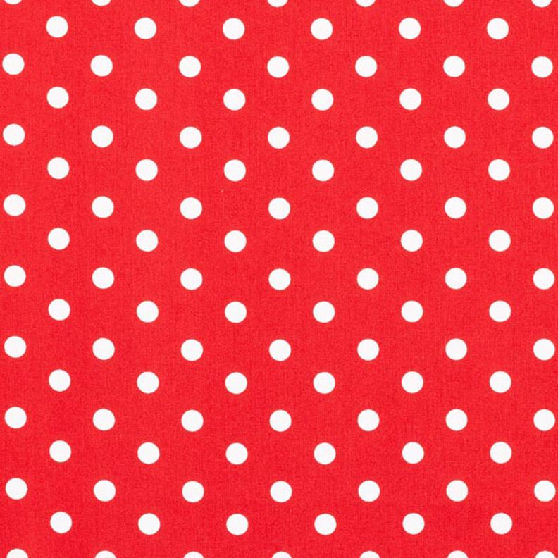 Cotton Poplin Large Dots – red/white,  image number 1