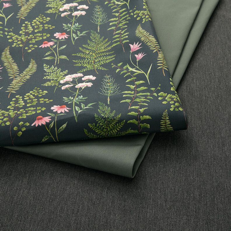 Outdoor Fabric Canvas Plain – dark pine,  image number 4