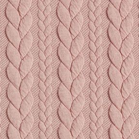 Cabled Cloque Jacquard Jersey – rosé, 