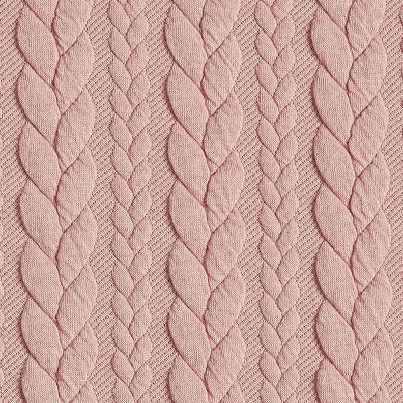 Cabled Cloque Jacquard Jersey – rosé,  image number 1