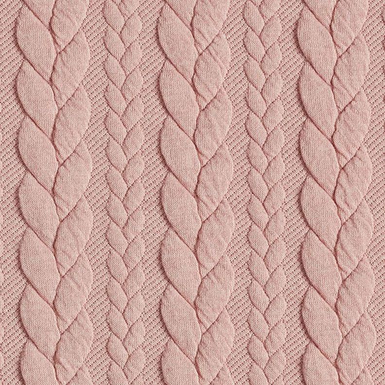 Cabled Cloque Jacquard Jersey – rosé,  image number 1