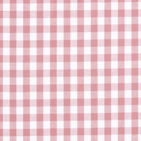 Cotton Vichy check 1 cm – dusky pink/white, 