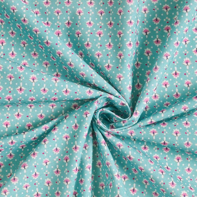 Cotton Poplin small ornaments – mint/pastel purple – mint/pastel violet,  image number 3