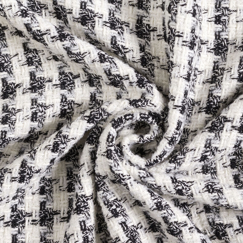 Houndstooth bouclé – black/white,  image number 3