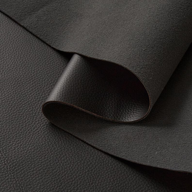 Upholstery Fabric Imitation Leather Embossed – black,  image number 4