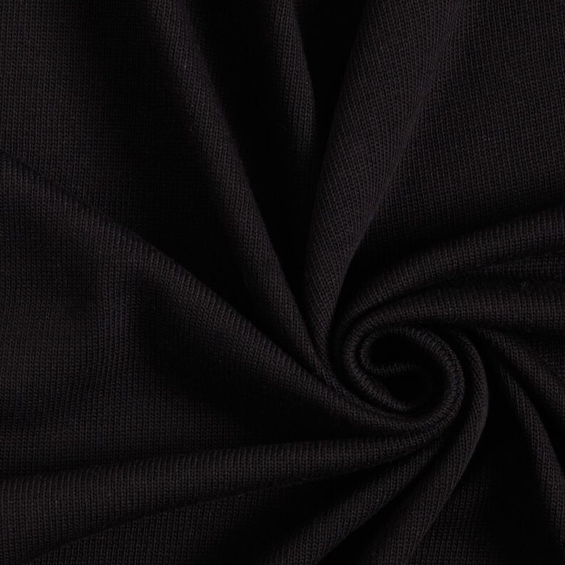 Cotton Knit – black | Remnant 60cm,  image number 1