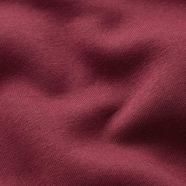 Brushed Sweatshirt Fabric – burgundy,  image number 3