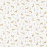 Cotton Cretonne Reindeer and stars – ivory/gold,  thumbnail number 1