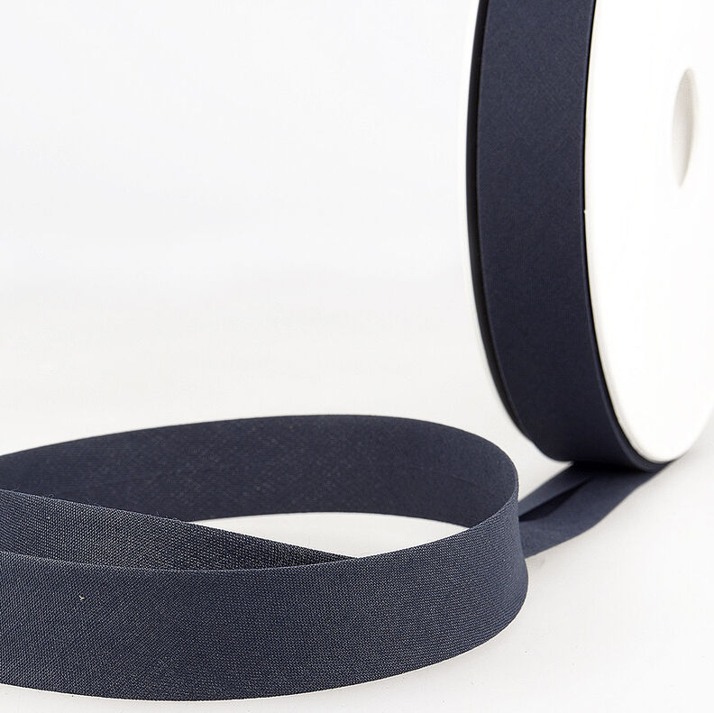 Bias binding Polycotton [20 mm] – navy blue,  image number 1