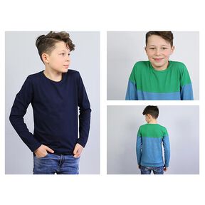 LEVI - long-sleeved shirt with colour blocking, Studio Schnittreif | 86 - 152, 